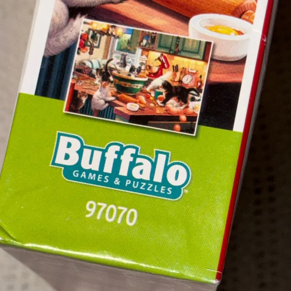 Buffalo David Bitton Cats Puzzle - Vibrant Kitchen Scene NEW Sealed